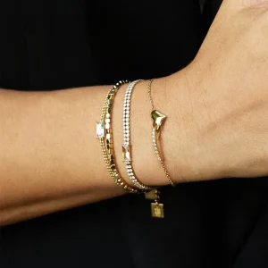 Bracelet Sélénia - Acier Doré