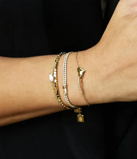Bracelet Sélénia - Acier Doré