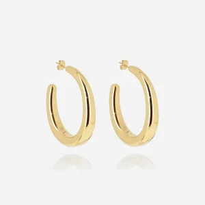 Boucles d'oreilles Andromede - Acier Doré
