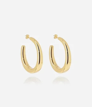 Boucles d'oreilles Andromede - Acier Doré