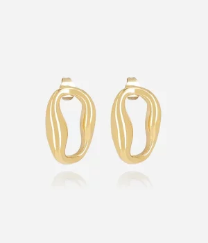 Boucles d'oreilles Alessia - Acier Doré