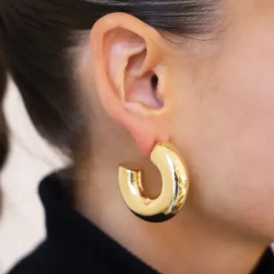 Boucles d'oreilles Amande - Acier