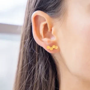 Boucles d'oreilles Cosima - Acier Doré
