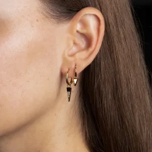 Boucles d'oreilles Galia - Acier Doré