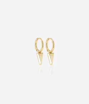 Boucles d'oreilles Galia - Acier Doré