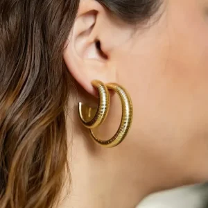 Boucles d'oreilles Kaneko - Acier