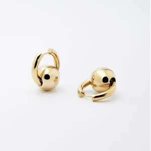 Boucles d'oreilles Lisa - Acier Doré