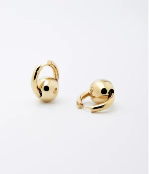 Boucles d'oreilles Lisa - Acier Doré