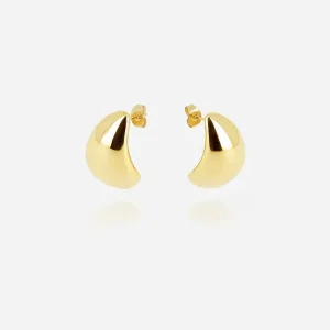 Boucles d'oreilles Phoebe - Acier Doré