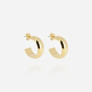 Boucles d'oreilles Pikok - Acier Doré