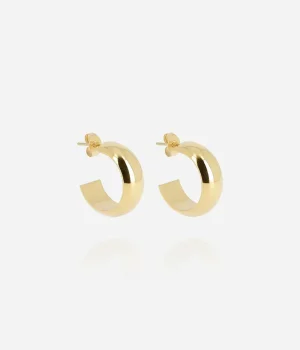 Boucles d'oreilles Pikok - Acier Doré