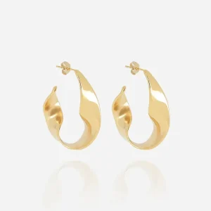 Boucles d'oreilles Pinelopi - Acier Doré