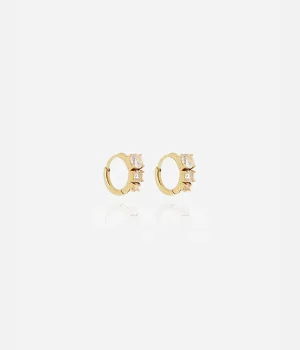 Boucles d'oreilles Sable - Acier Doré