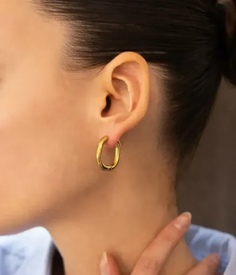 Boucles d'oreilles Sublime - Acier Doré