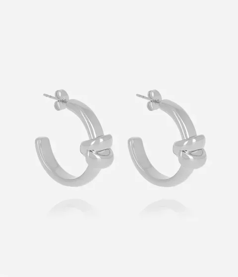 Boucles d'oreilles Theope - Acier