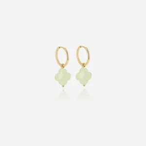 Boucles d'oreilles Vega - Acier Doré | Amazonite