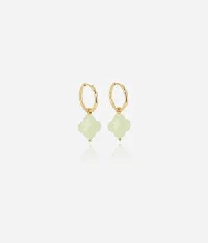 Boucles d'oreilles Vega - Acier Doré | Amazonite
