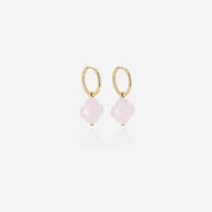 Boucles d'oreilles Vega - Acier Doré | Rose