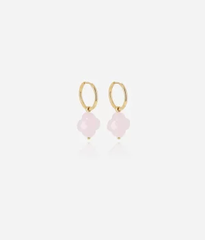 Boucles d'oreilles Vega - Acier Doré | Rose