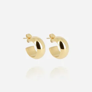Boucles d'oreilles Velorum - Acier Doré