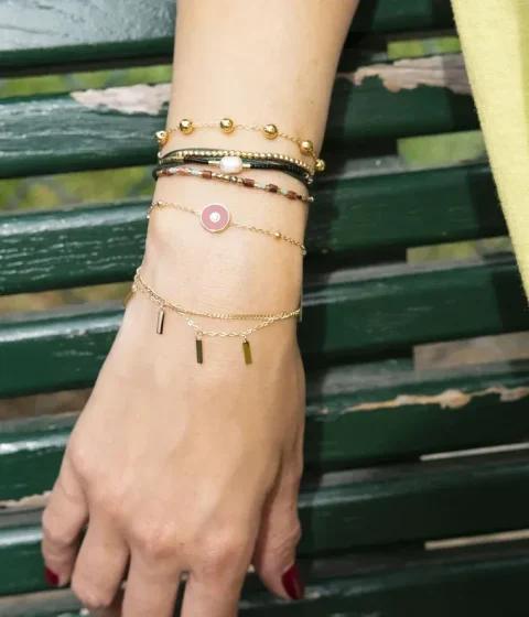 Bracelet Annie - Acier Doré