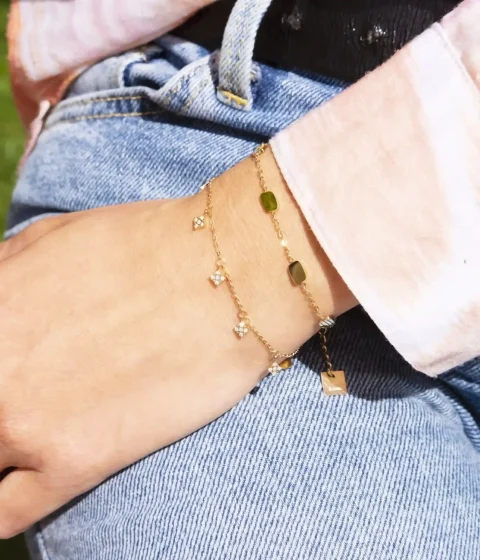 Bracelet Aurora - Acier Doré