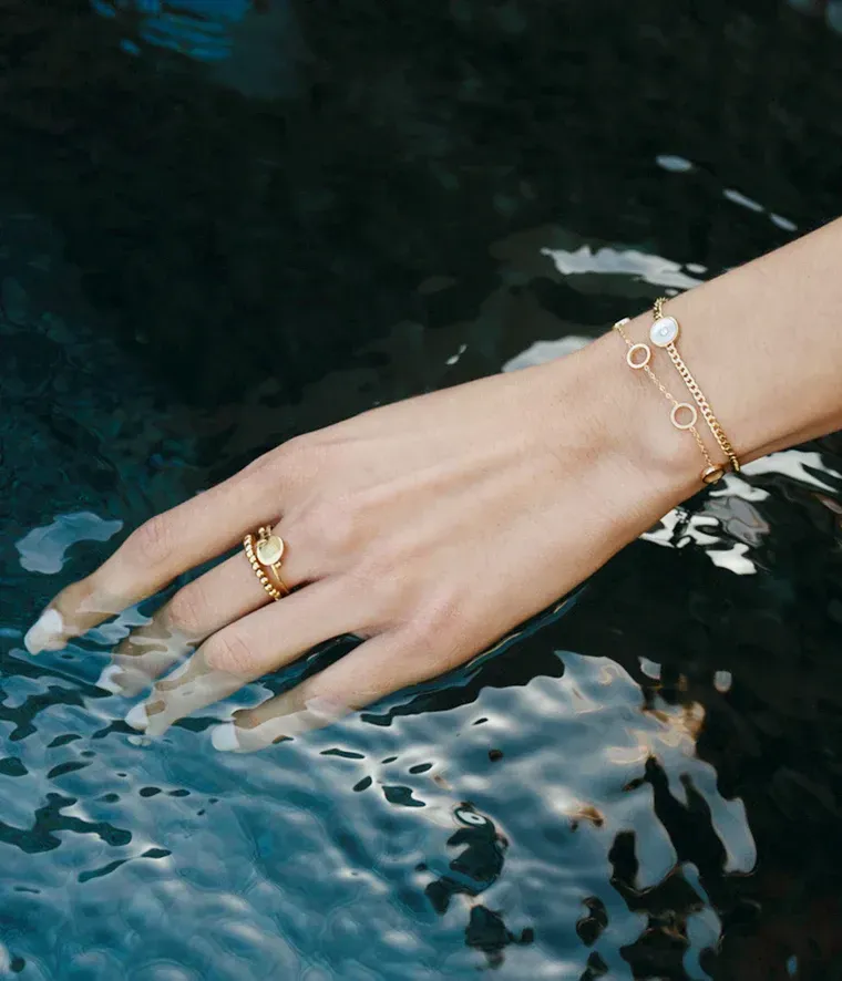 Bracelet Cal - Acier Doré 2