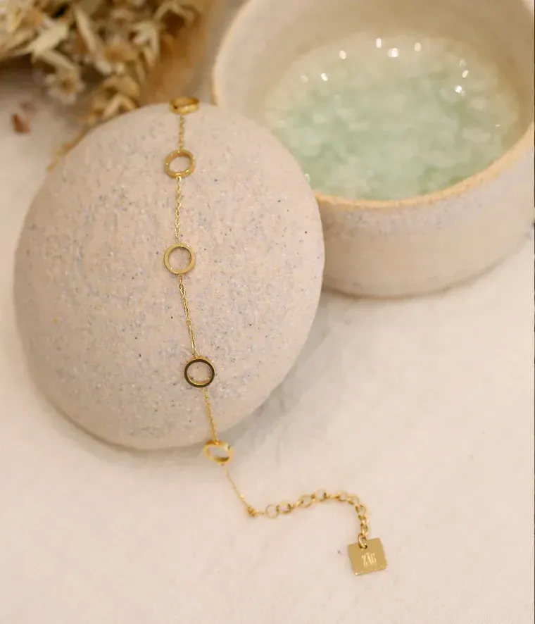 Bracelet Cal - Acier Doré 3