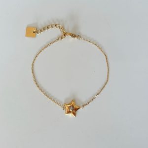 Bracelet Étoile - Acier Doré