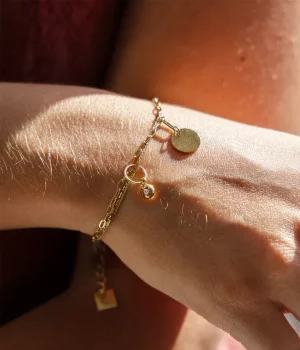Bracelet Fretia - Acier Doré