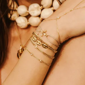 Bracelet Goustan - Acier Doré