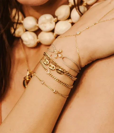 Bracelet Goustan - Acier Doré