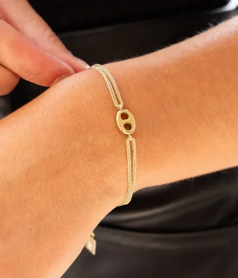 Bracelet Hena - Acier Doré