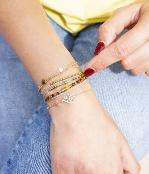 Bracelet Mélinda - Acier Doré