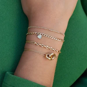 Bracelet Menti - Acier Doré