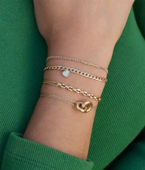 Bracelet Menti - Acier Doré