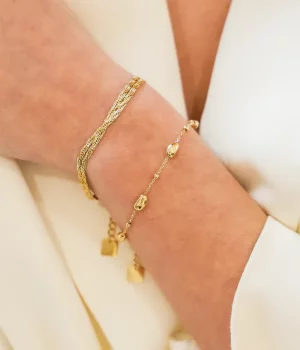 Bracelet Oliva - Acier Doré