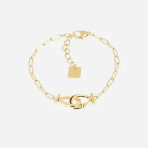 Bracelet Paulette - Acier Doré