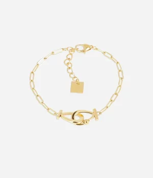 Bracelet Paulette - Acier Doré