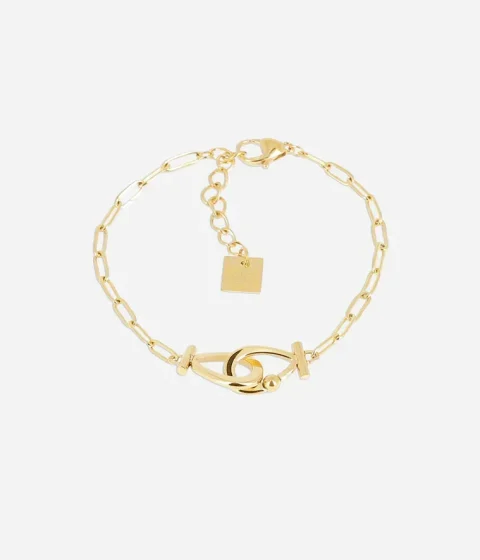 Bracelet Paulette - Acier Doré