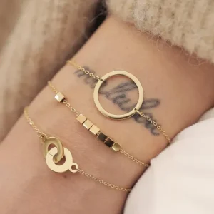 Bracelet Pythagore - Acier Doré