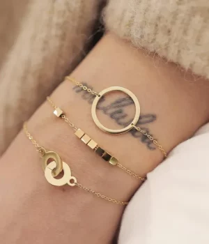 Bracelet Pythagore - Acier Doré