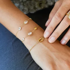 Bracelet Solyne - Acier Doré