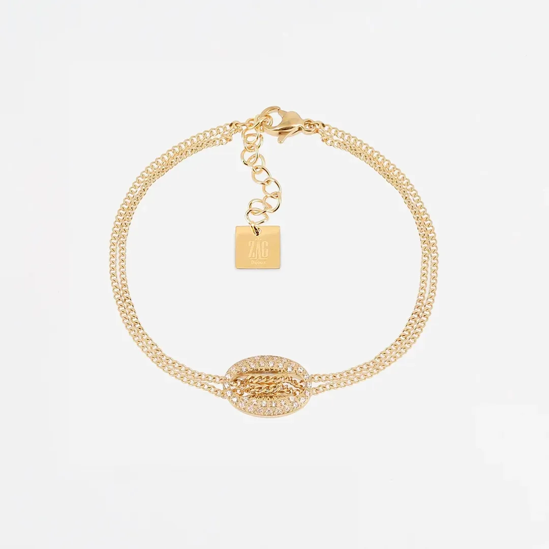 Bracelet Tizio - Acier Doré