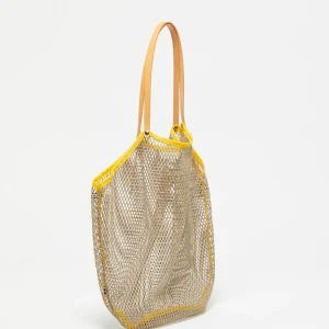 Cabas Filet - Mastic/Jaune