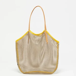 Cabas Filet - Mastic/Jaune