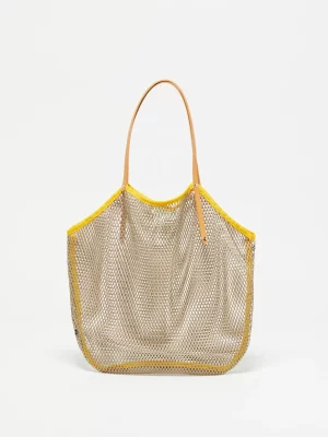 Cabas Filet - Mastic/Jaune