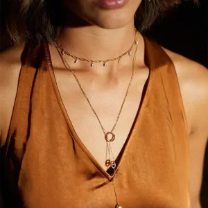 Collier Flunt - Acier Doré
