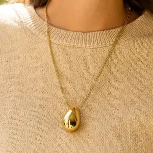 Collier Lacrima - Acier Doré