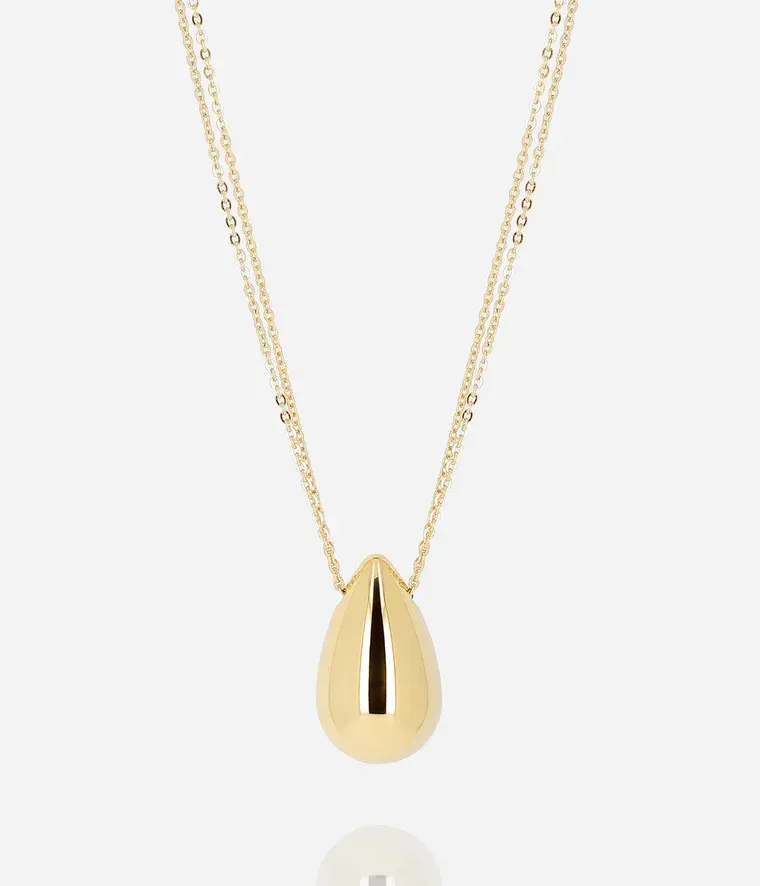 Collier Lacrima - Acier Doré